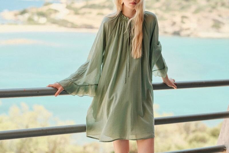 DEVOTION Baumwolltunika "NIVEA" green