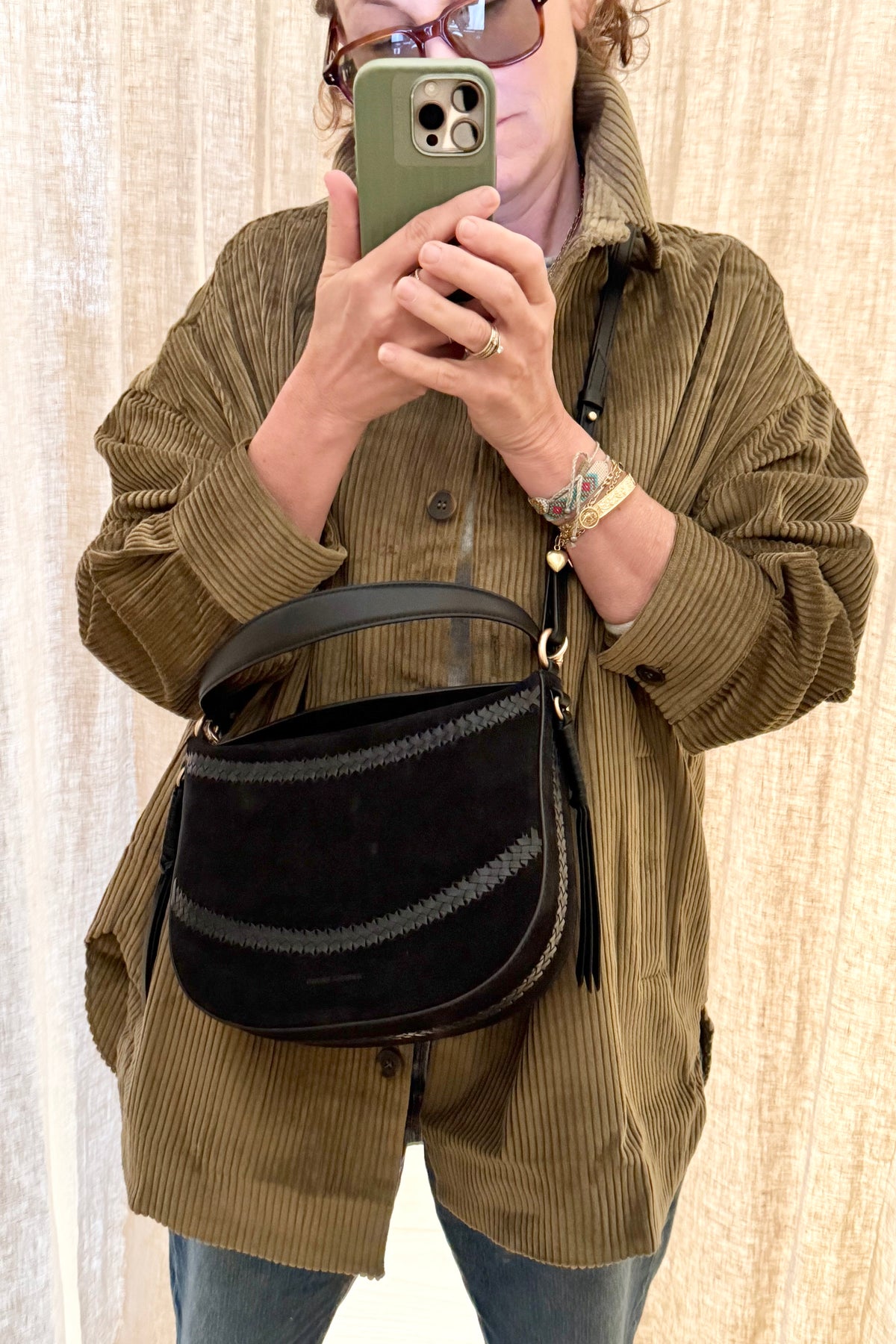 SOSUE Cordjacke oliv khaki