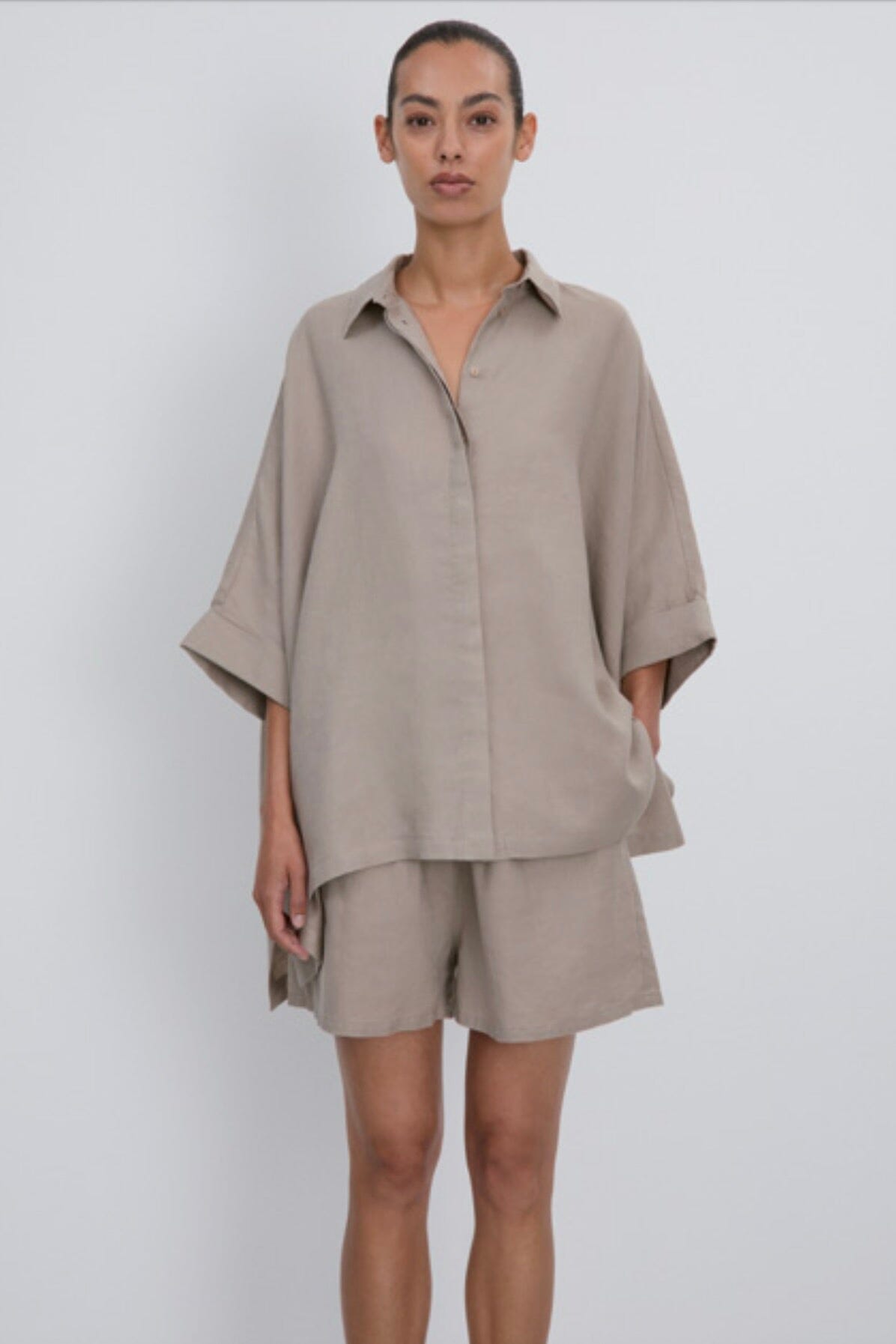 FASHION FOR FRIENDS coarse knit sweater "Croquette "khaki