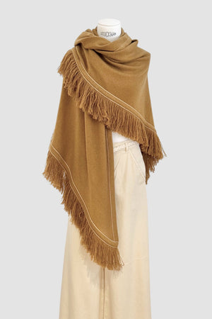 Choice by Réjane Rosenberger Cashmere Poncho cinnamon