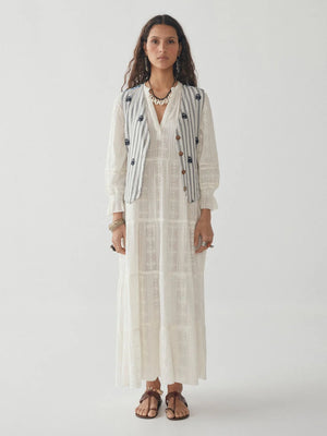 MAISON HOTEL Baumwollkleid "LALA" off-white