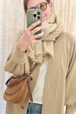 Choice by Réjane Rosenberger Strickjacke "THE CARDIGAN" light camel