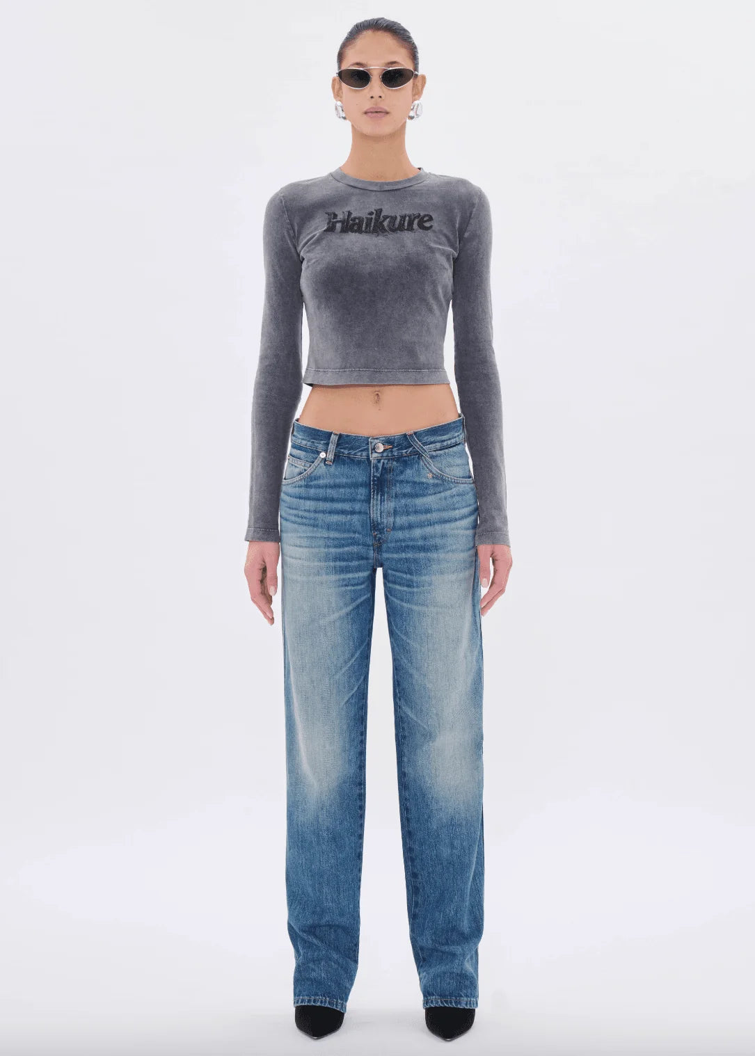 HAIKURE Wide Jeans "LISA" blue rider