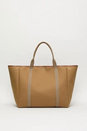 Cotton bag "Palais Royal" large camel stripe