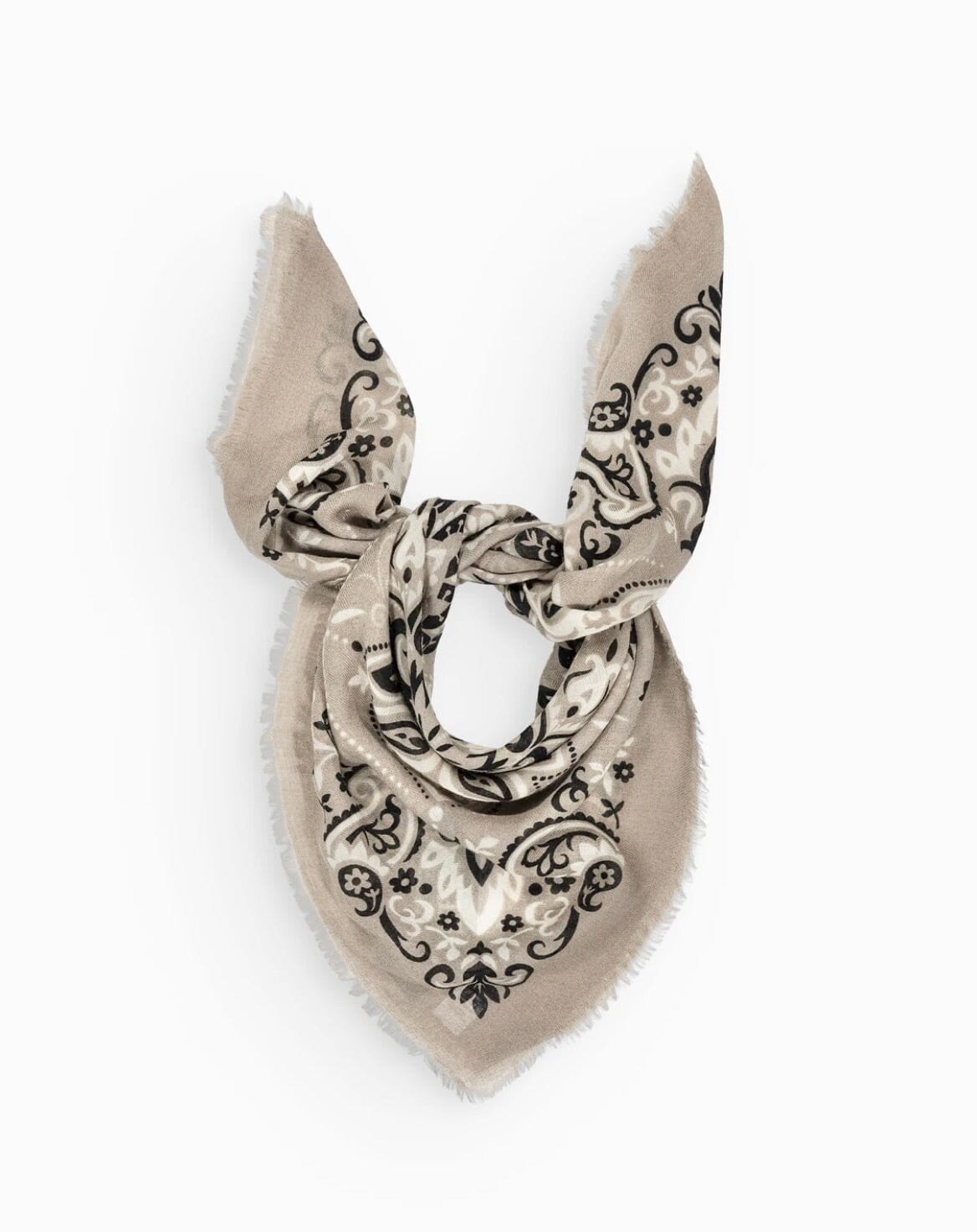 MAISON LECOMTE FLAMANT Wool/Seide "Scarf" rock