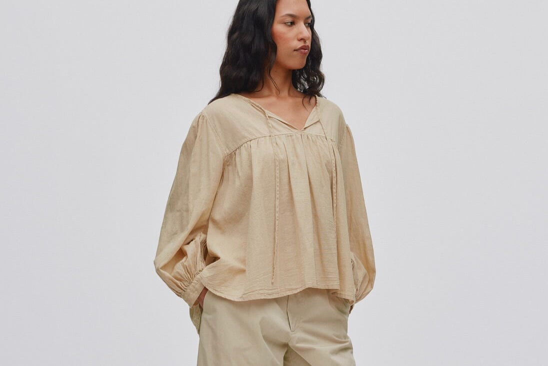 RABENS SALONER cotton blouse "EIKE" boulder