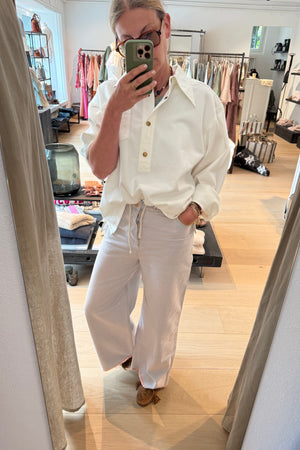 HAPPY HOUSE Le Pantalon - Jeans  "OVERSIZE"  chanel wash
