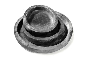 Gommaire Round Tray "ROUND" low small or medium fumé