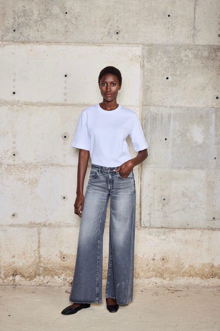 BORO Denim Wide Jeans "KURE" grey wash