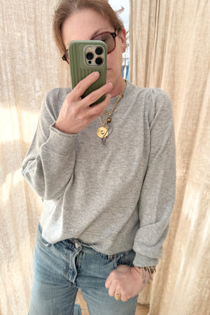 Choice by Réjane Rosenberger Cashmere puffed sweater "Cara" black