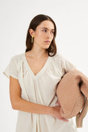 RABENS SALONER  Baumwollkleid "DIVINE" sandstone