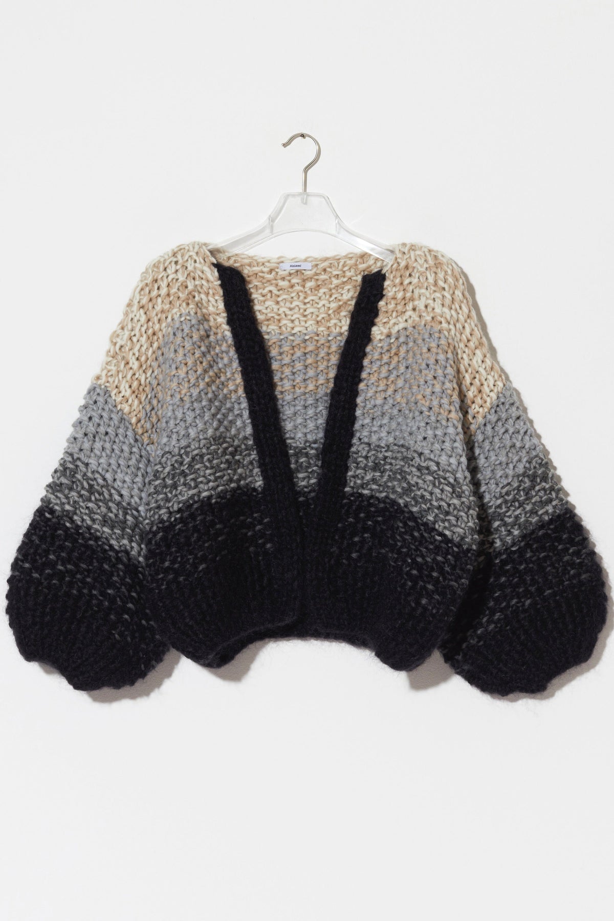 MAIAMI Hand - Strickjacke monochrome