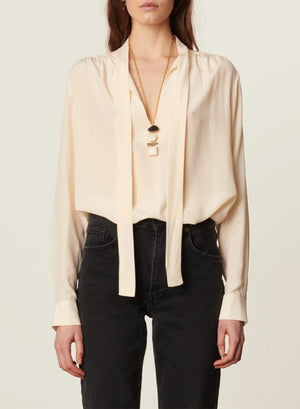 VANESSA BRUNO Seidenbluse "Bijou" cream (C)