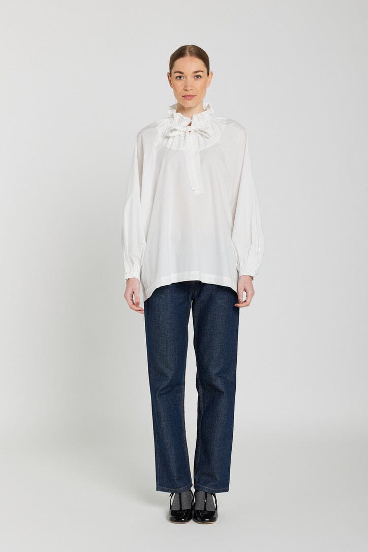 V.DE.VINSTER Baumwollbluse "CLARA" weiss