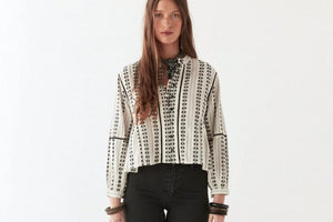 MAISON HOTEL Baumwollbluse "CONSUELITO" pearl jam