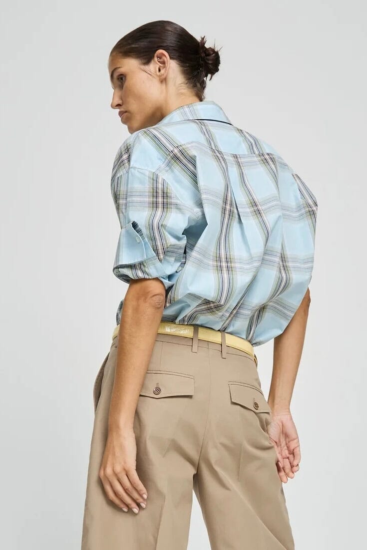 LAURENCE BRAS Baumwollbluse "RICKA" carro