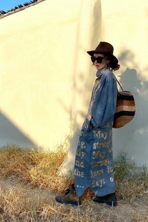 KARIEN BELLE Kimono Kleid "POETRY" storm