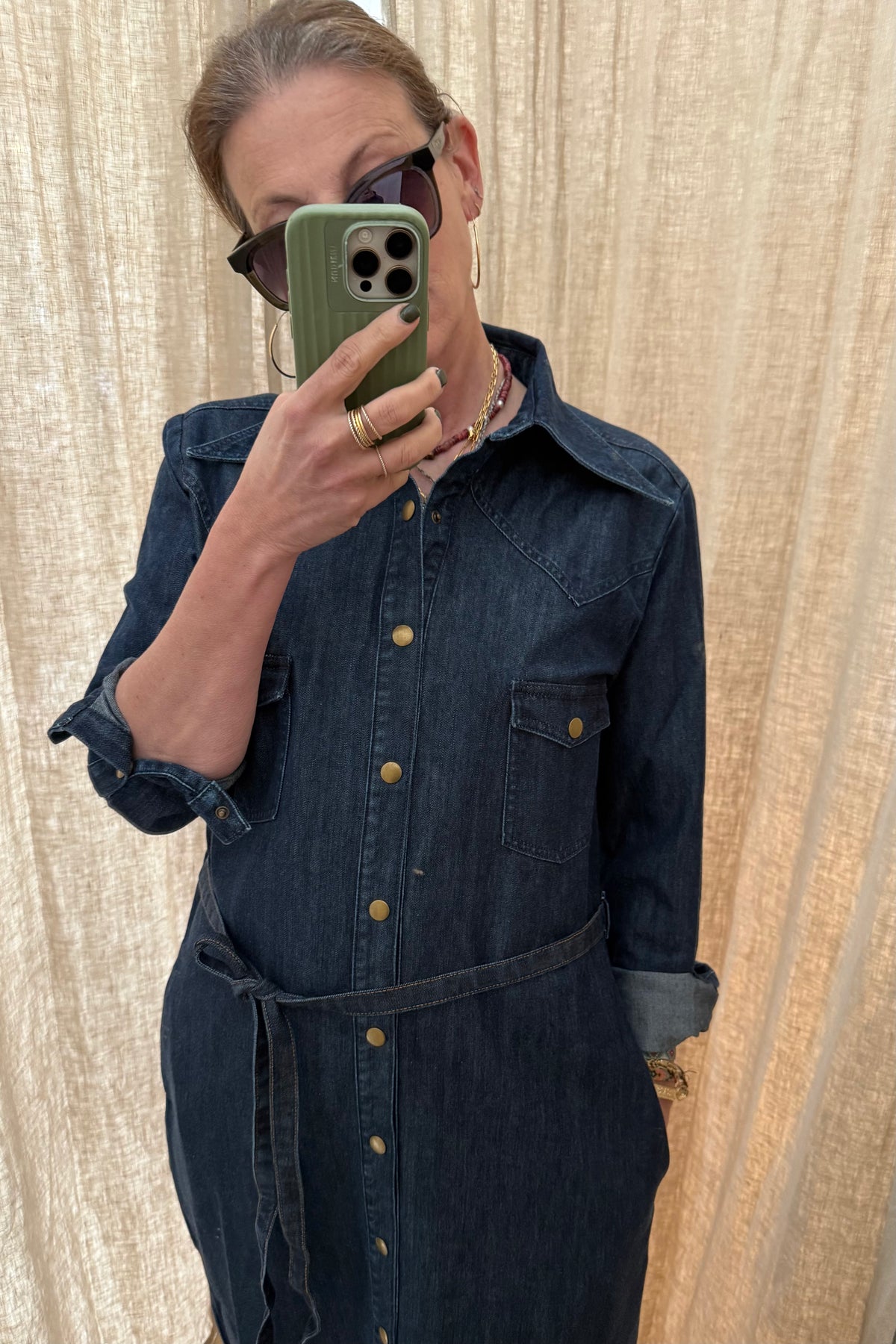 HAPPY HOUSE Jeans Kleid "Star" dark jeans