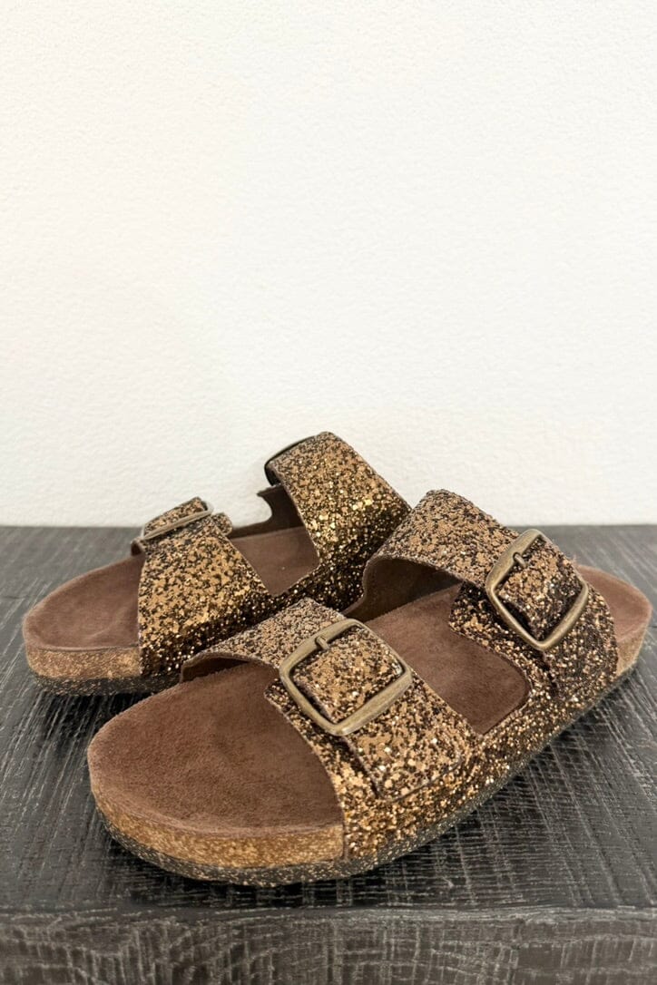 BOSABO Birkenstock "ISABEL" Glitter bronze