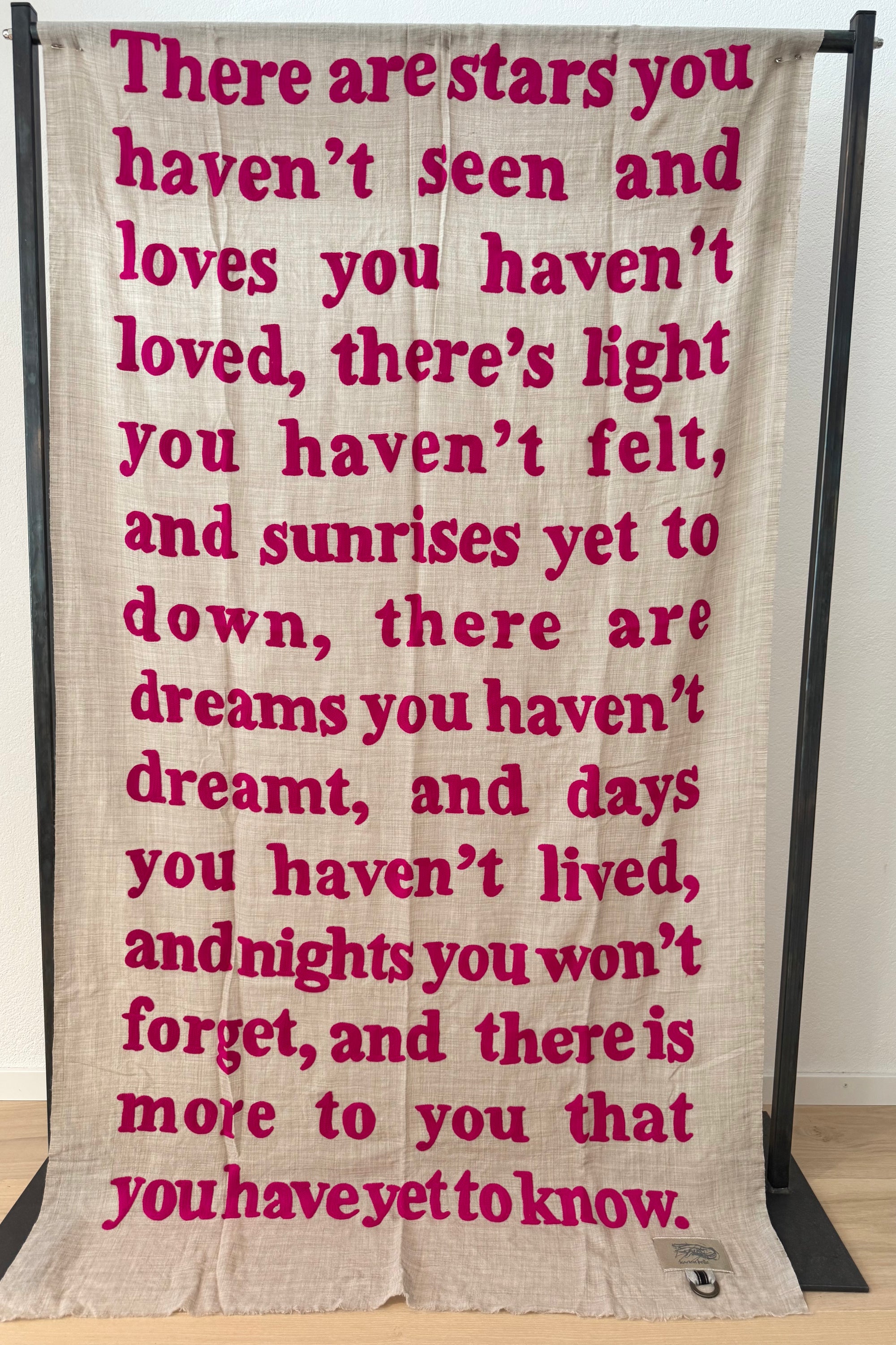 KARIEN BELLE Pashmina "POETRY" sand