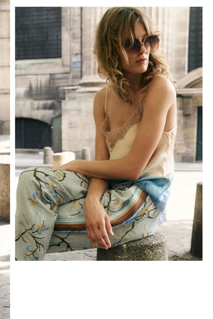 MES DEMOISELLES Joggerstyle Hose "FLOPY" light blue