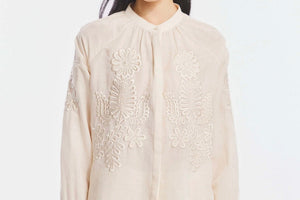 ANTIK BATIK Baumwollmixbluse "Marta" cream