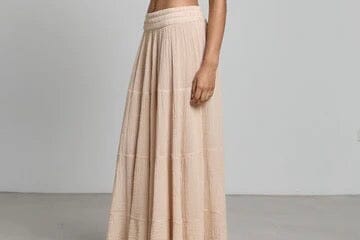 CHRISTIAN ZEN Baumwolljupe "GABI" maxi powder