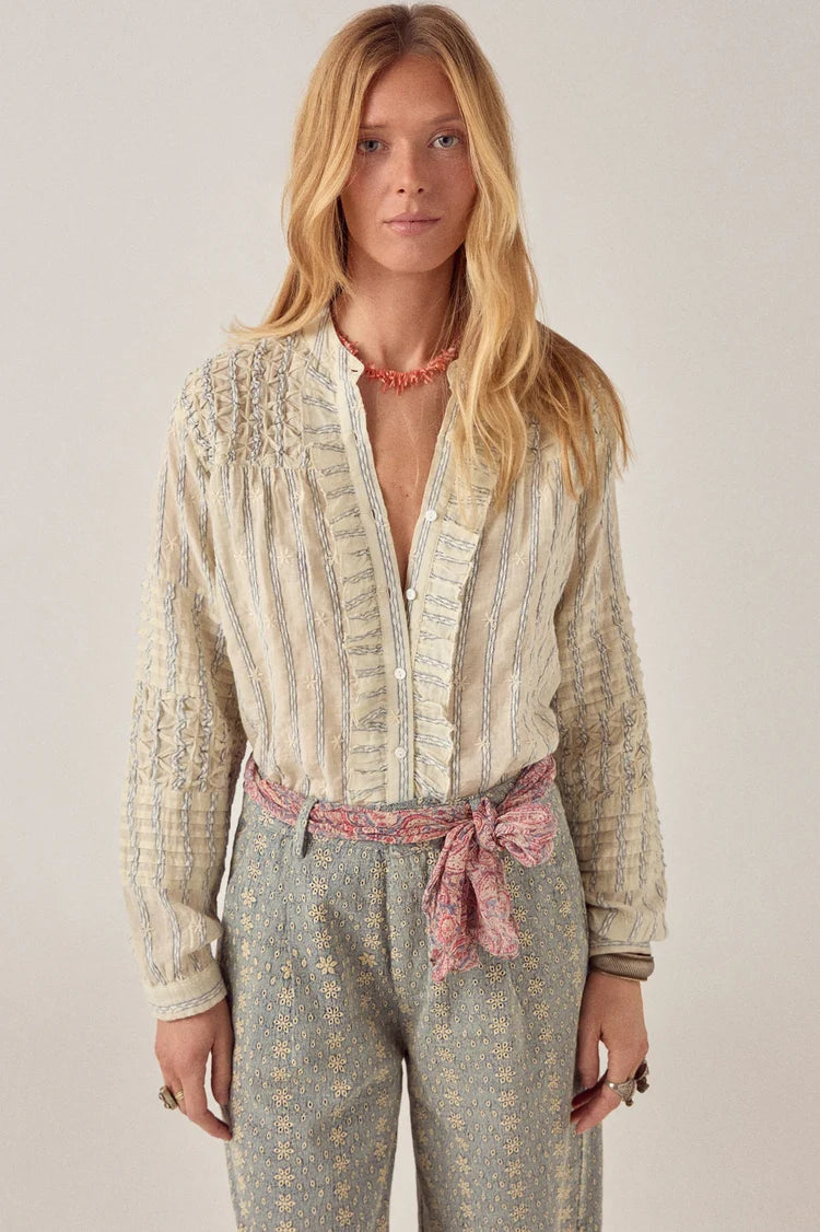 MAISON HOTEL cotton blouse "KERRY" off-white