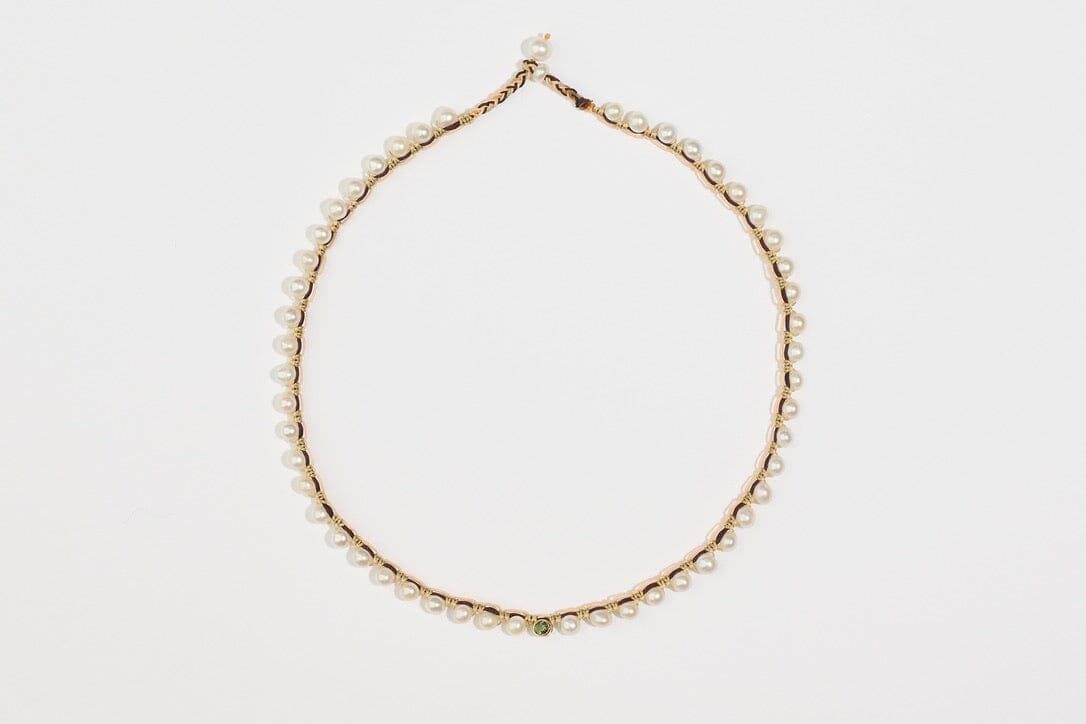TAMARA TAICHMANN Ametiste - Stone necklace "Amazonite" lilac