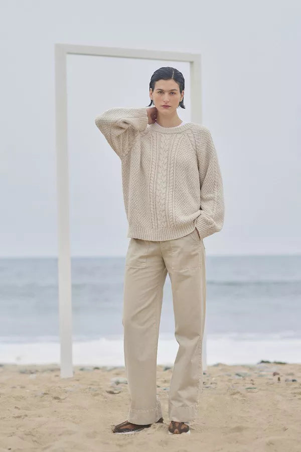 VELVET by Jenny Graham Sweater "HERMOSA" oatmeal