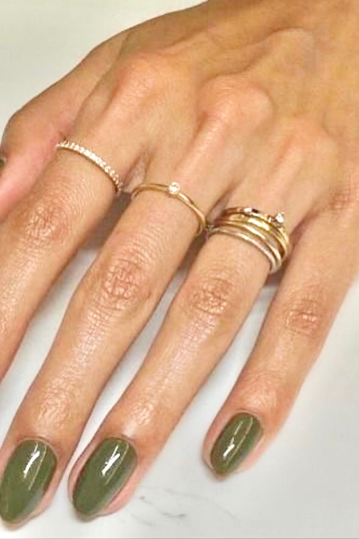 REJANE ROSENBERGER DESIGN Silver Ring "Cara" Set of 3