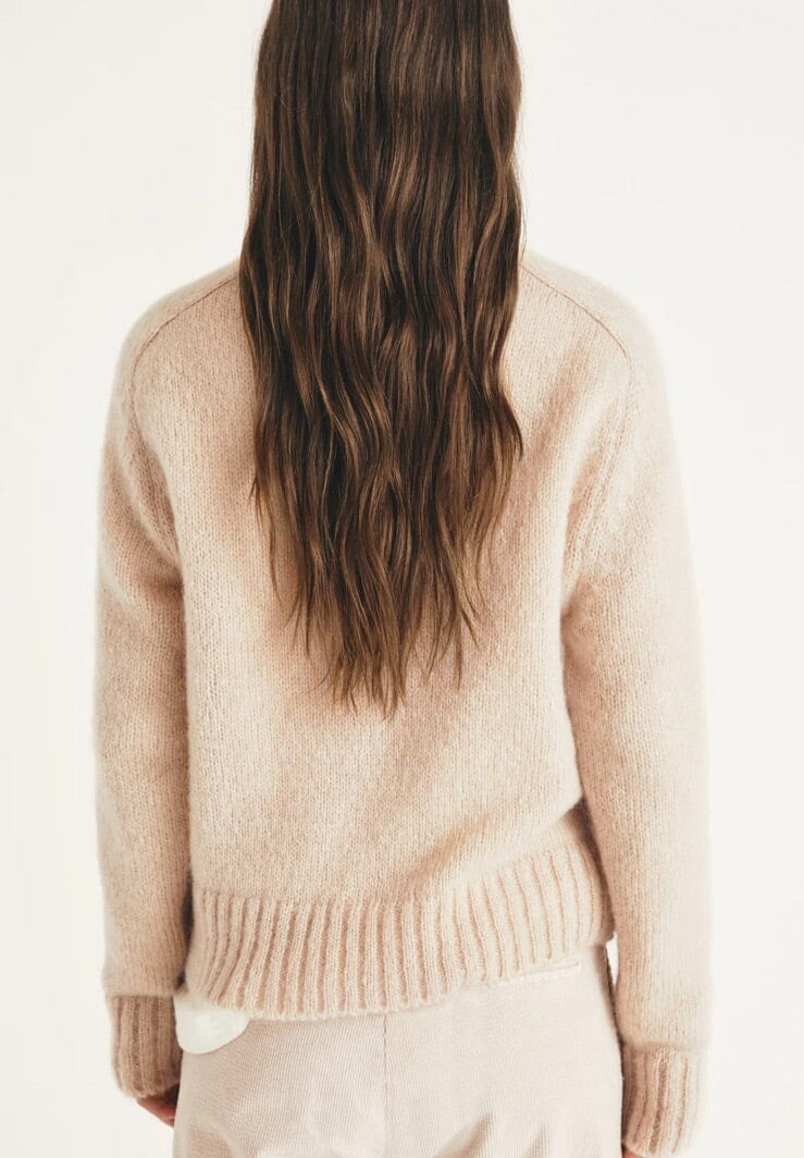 MASSCOB Woolmix Sweater "LAFFON" chiné nude