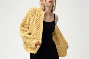 I LOVE MR MITTENS Chunky Wool "NAOMI" Sweater off-white