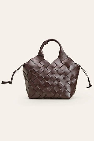 CALAJADE Leather shopper "MISU" MEDIUM - black