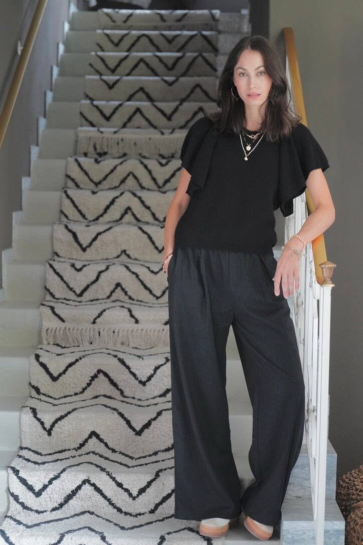 Choice by Réjane Rosenberger Cashmere Puffaermelpullover "Cara" schwarz