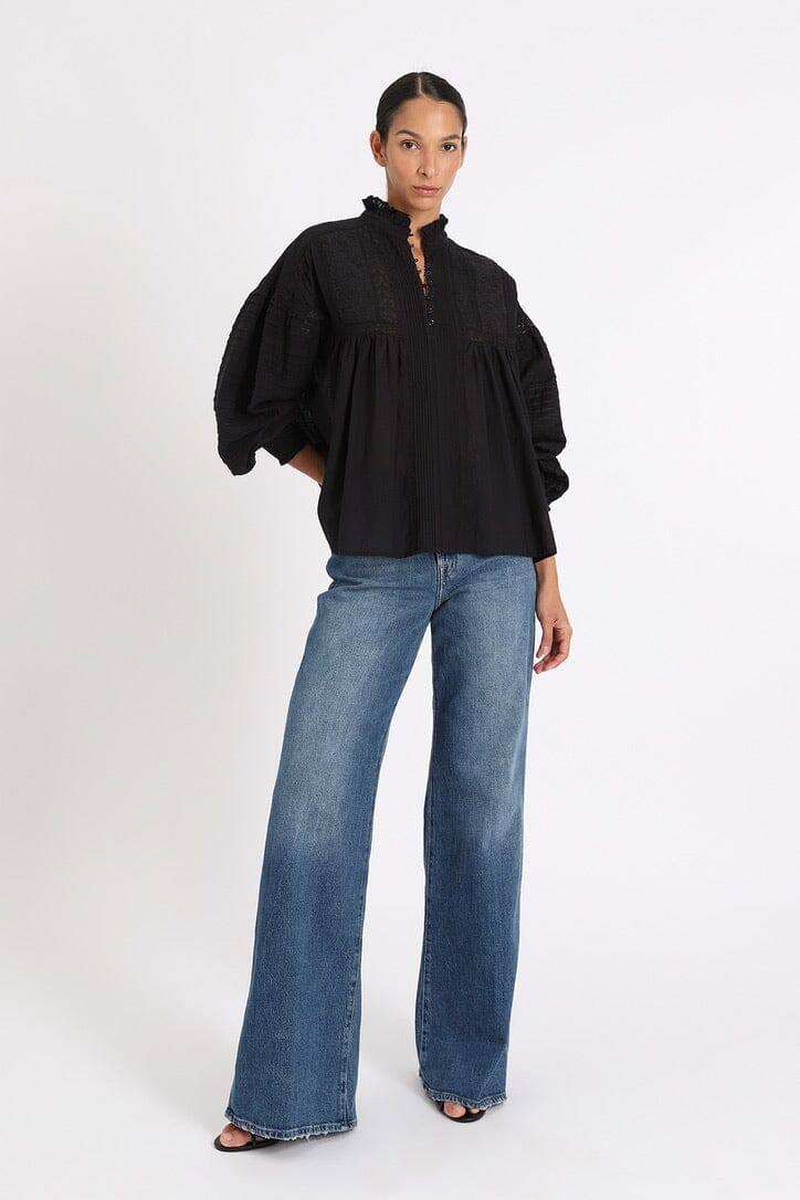 VANESSA BRUNO Baumwollbluse "DAHLIA" schwarz