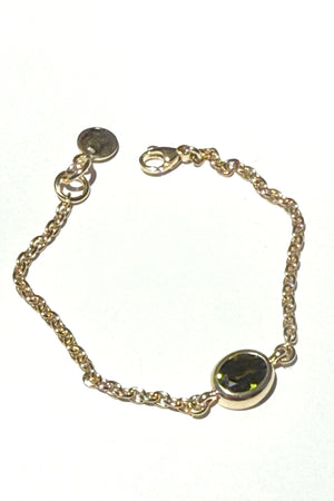 REJANE ROSENBERGER DESIGN Champagnergoldarmband "STONE" diverse