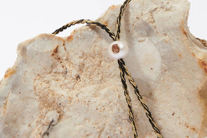TAMARA TAICHMANN Baumwollkette "Scarlett"  Pearl sand/black