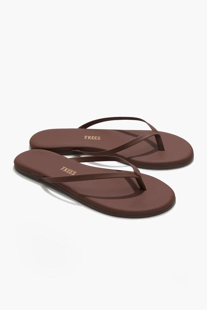 TKEES Leder Flip Flop "CLASSIC" cappuccino