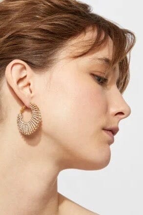 GAS BIJOUX Creolen "IZZIA" Türkis large