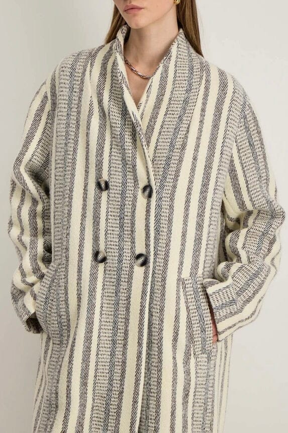 STELLA FOREST Wollmantel "FELIE" stripe