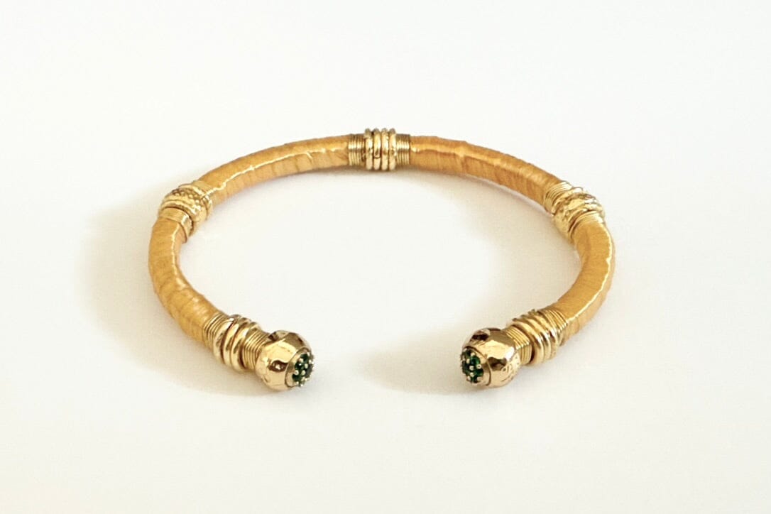 GAS BIJOUX "SARI" Raffia abricot