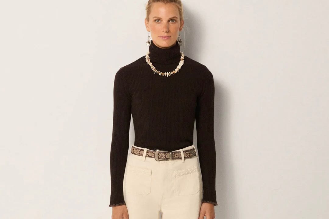 MAISON HOTEL Strickpullover "DOLCEVITA" caffe