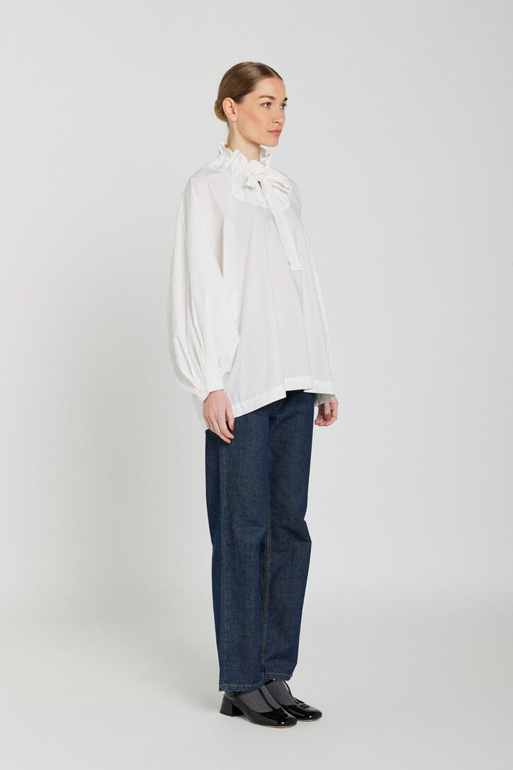 V.DE.VINSTER Baumwollbluse "CLARA" weiss