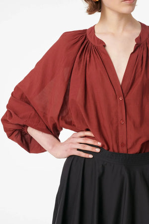 VANESSA BRUNO Baumwollbluse "EDME" épice