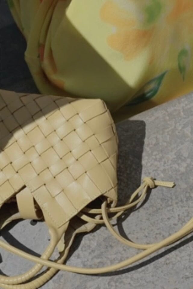 CALAJADE Leather shopper "MISU" MINI - black