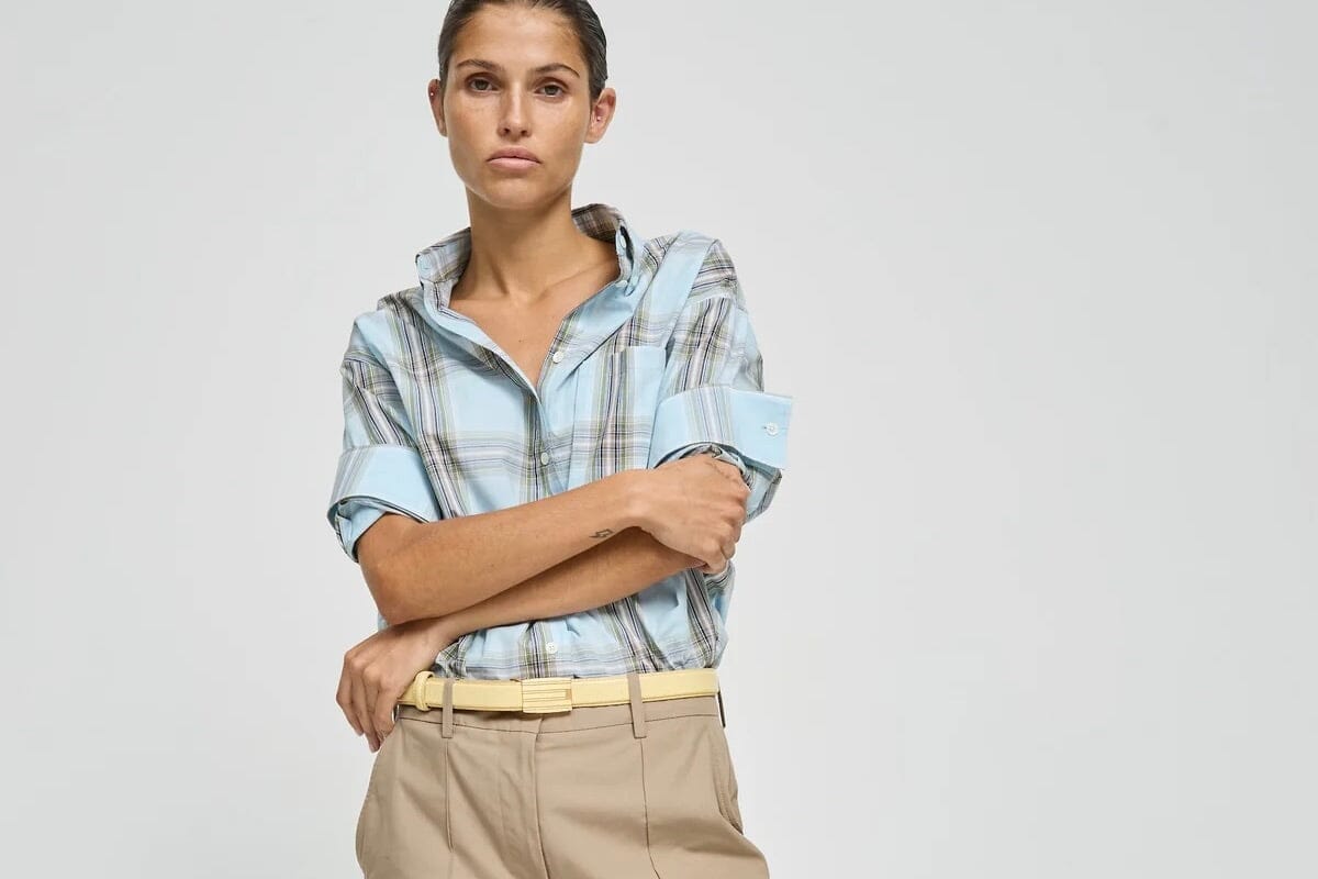 LAURENCE BRAS Baumwollbluse "RICKA" carro