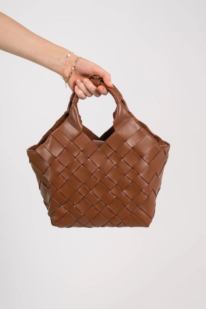 CALAJADE Ledershopper "MISU" MEDIUM - nutmeg