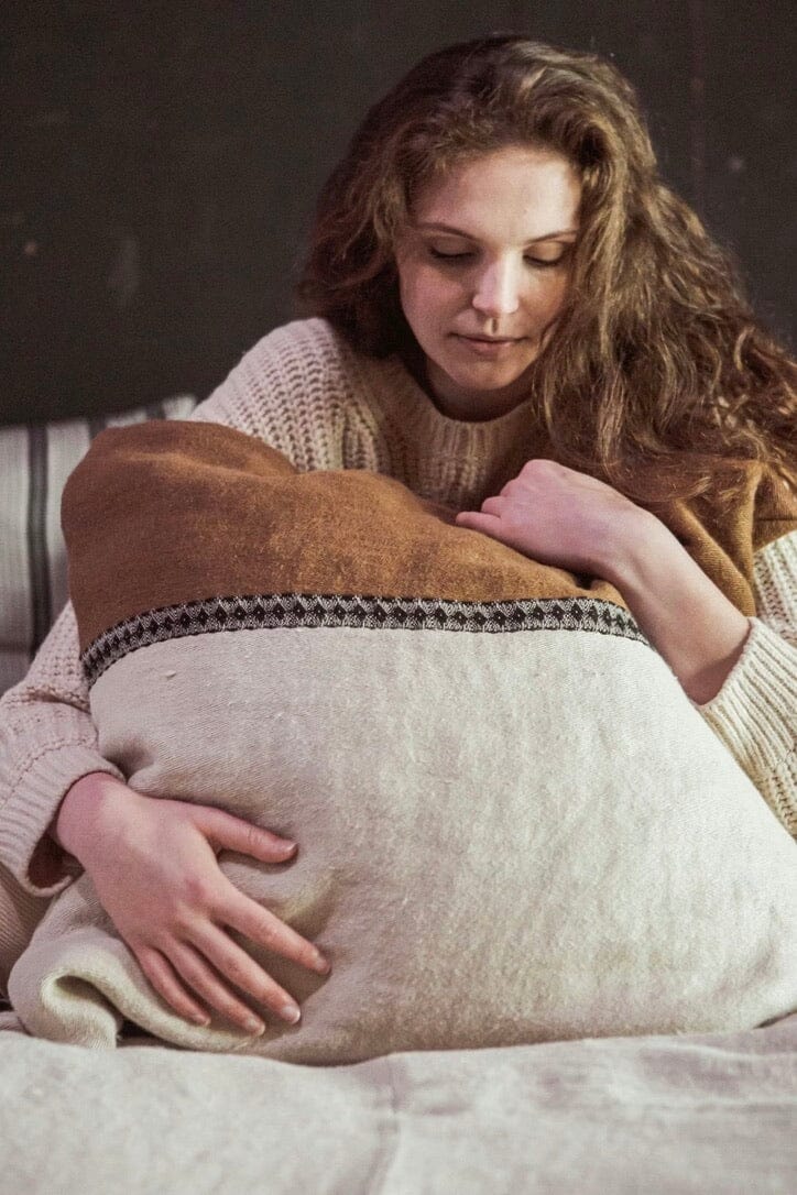 LIBECO Linen pillow "PATAGONIA" natural 63x63