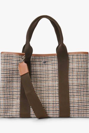 Flanneltasche "Traversée" medium camel check